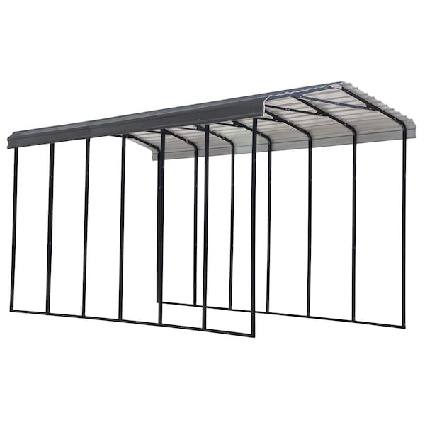 Arrow Carport, 14x29x14, Charcoal